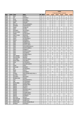 CALENDARIO DT = Aperto Mattina E Pomeriggio