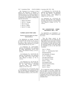 226 7 Constitution (Third [ RAJYA SABHA ] Amendmen) Bill, 1954 2268 [Mr