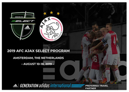 2019 Afc Ajax Select Program