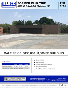 3000 Sf Building Former Quik Trip