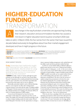 University Funding Transformation