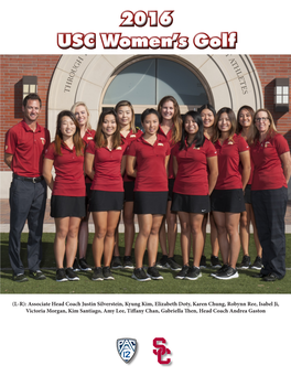 USC Golf 2015-2016 USC Women‘S Golf Schedule Date Event Site Sept