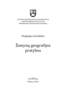 Žemynų Geografijos Pratybos