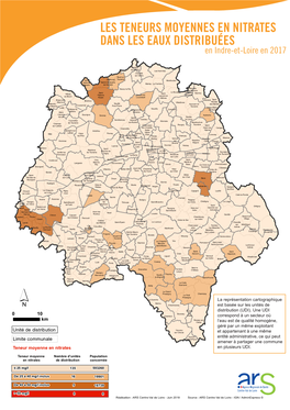 Teneurs En Nitrates Dans Les Eaux Distribuées En 2017