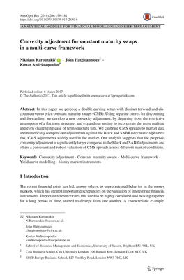 Convexity Adjustment for Constant Maturity Swaps in a Multi-Curve Framework