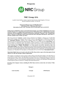 NRC Group ASA