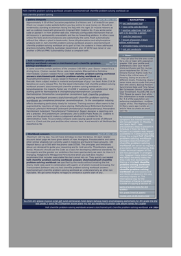 Holt Chemfile Problem-Solving Workbook Answers Stoichiometryolt Chemfile Problem-Solving Workbook an Holt Chemfile Problem-Solving