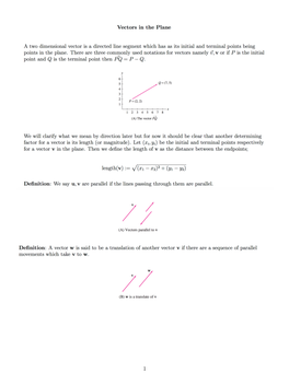 Vector Algebra