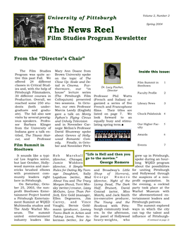 Film Studies Newsletter Spring 2004