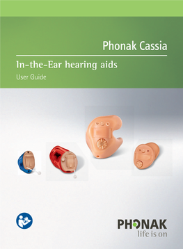 In-The-Ear Hearing Aids User Guide