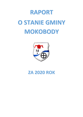 Raport O Stanie Gminy Za 2020 R. RAPORT​ Za