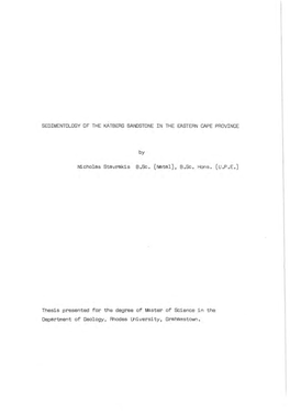 Sedimentology of the Katberg Sandstone in the Eastern Cape Province