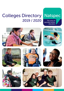 Colleges Directory 2019 / 2020 2 Natspec Colleges Directory 2019/2020