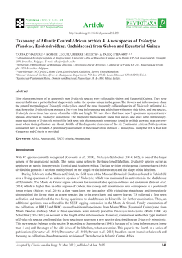 (Vandeae, Epidendroideae, Orchidaceae) from Gabon and Equatorial Guinea
