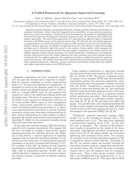 Arxiv:2010.13186V2 [Quant-Ph] 16 Feb 2021 at the Same Time, Machine Learning (ML) Has Become a the State Is Measured