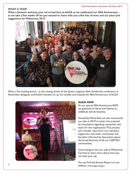 ALGA Newsletter Dec 2018/Jan2019