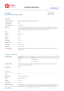 Anti-IFN Alpha Antibody [F18] (ARG23895)