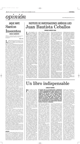 Juan Bautista Ceballos Un Libro Indispensable