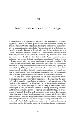 Time, Pleasure, and Knowledge
