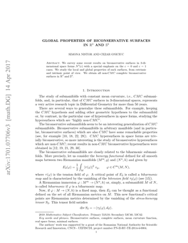 Global Properties of Biconservative Surfaces in $\Mathbb {R}^ 3$ and $\Mathbb {S}^ 3$