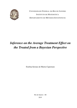 Inference on the Average Treatment Effect on the Treated from a Bayesian Perspective