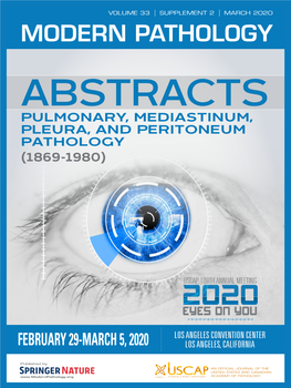 Pulmonary, Mediastinum, Pleura, and Peritoneum Pathology (1869-1980)