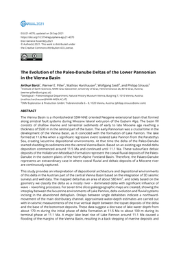 The Evolution of the Paleo-Danube Deltas of the Lower Pannonian in the Vienna Basin