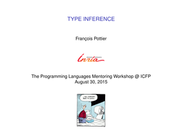 Type Inference