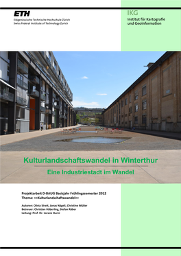 Kulturlandschaftswandel Winterthur End Fazit Page Break.Doc - Toc326084176