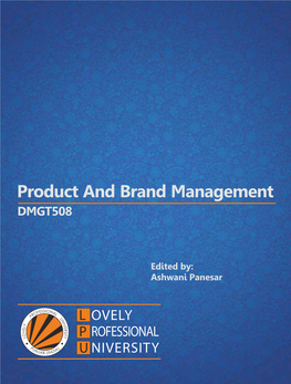 Product and Brand Management