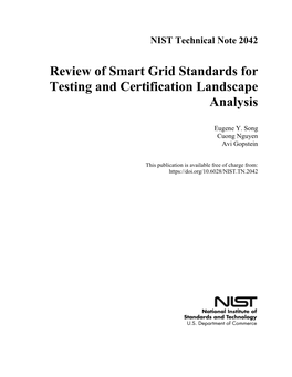 Review of Smart Grid Standards for Testing and Certification Landscape Analysis