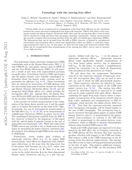 Arxiv:2108.02207V1 [Astro-Ph.CO] 4 Aug 2021 Without Many Localised FRB Sources [26]