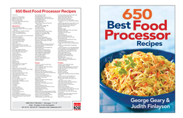 650 Best Food Processor Recipes