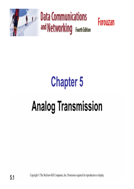 Chapter 5 Analog Transmission