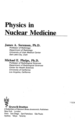 Physics in Nuclear Medicine