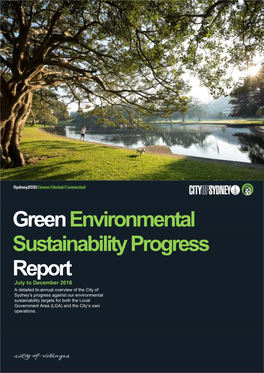 Green Environmental Sustainability Progress Report