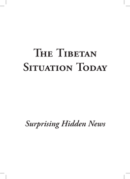 The Tibetan Situation Today