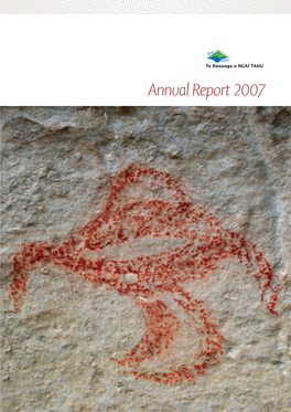 Annual Report 2007 the NGÄI TAHU MÄORI ROCK ART TRUST the Rock Art Images for This Annual Report Were Provided by Our Tribal Rock Art Trust