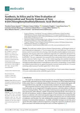 [(4-Chlorophenyl)Sulfonyl] Benzoic Acid Derivatives