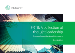 FRTB: a Collection of Thought Leadership from Our Financial Risk Analytics Experts