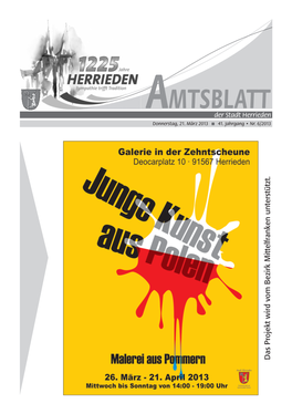 AMTSBLATT Der Stadt Herrieden Donnerstag, 21