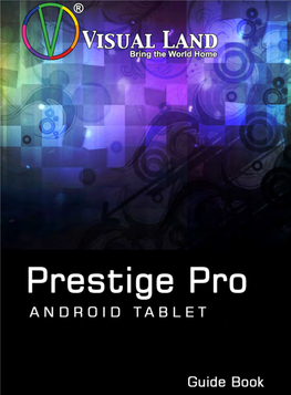 PRESTIGE Android Tablet Guide Book