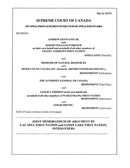 Supreme Court of Canada