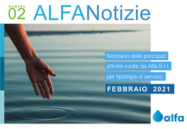 FEBBRAIO 2021 Acquedotto Alfanotizie