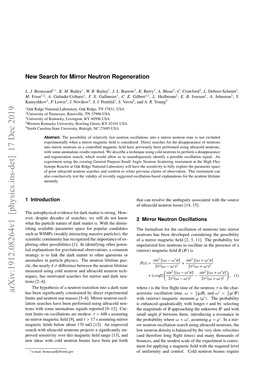 New Search for Mirror Neutron Regeneration