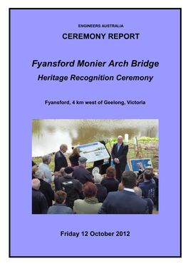 Fyansford Monier Arch Bridge