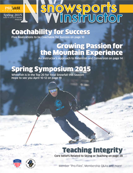 Spring 2015 Issue #3 2014/15 Season PNSIA-EF
