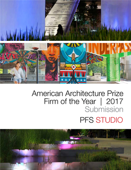 2017 Submission PFS STUDIO PFS STUDIO Planning | Urban Design | Landscape Architecture