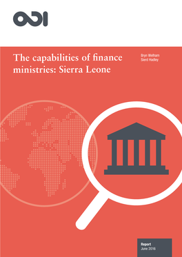 The Capabilities of Fi Nance Ministries: Sierra Leone