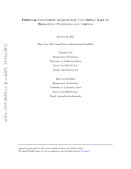 Principal Component Analysis for Functional Data on Riemannian Manifolds and Spheres